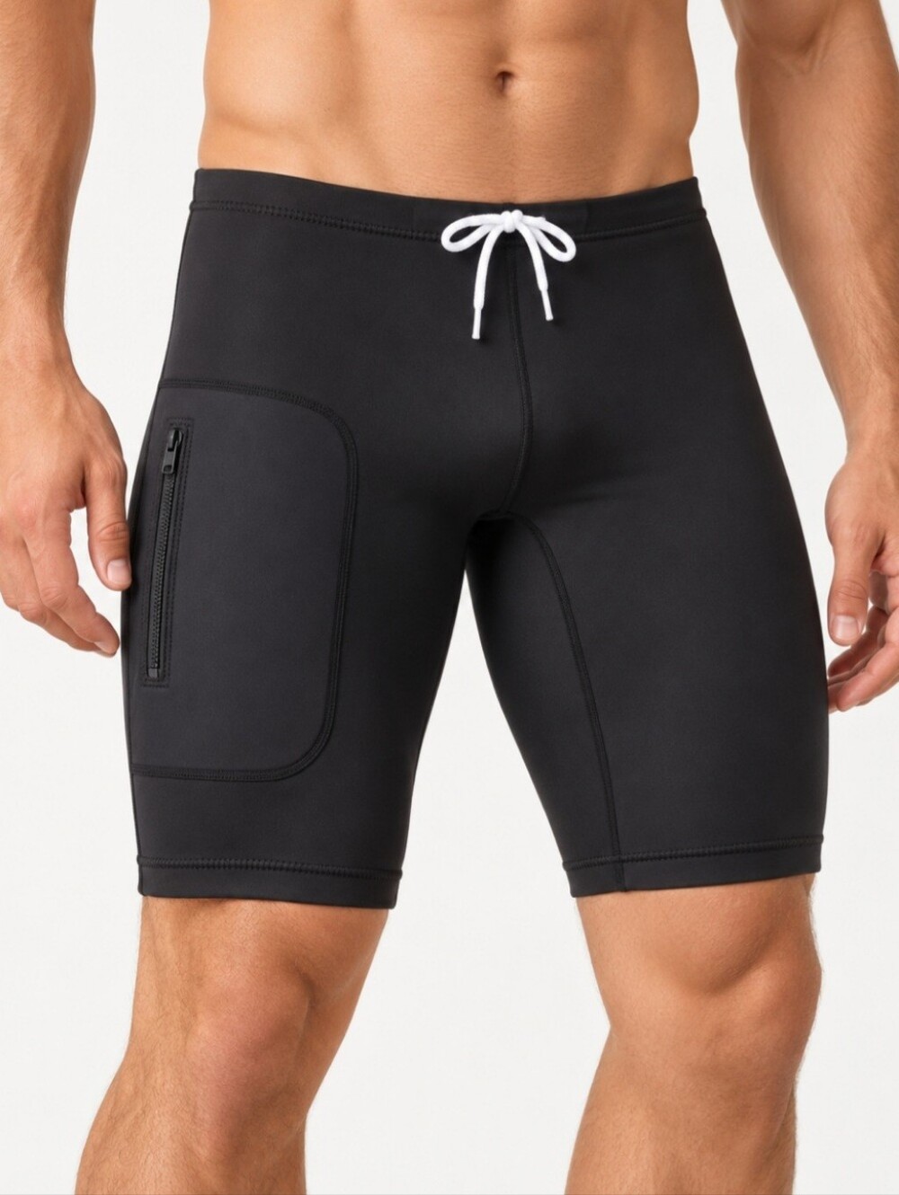 Wavebreaker Sport Men's Black Jammer Swim Shorts NWT Size 5 M
